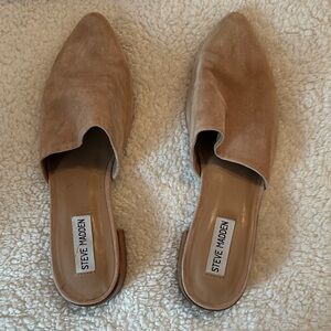 Steve Madden Brown Suede Mules